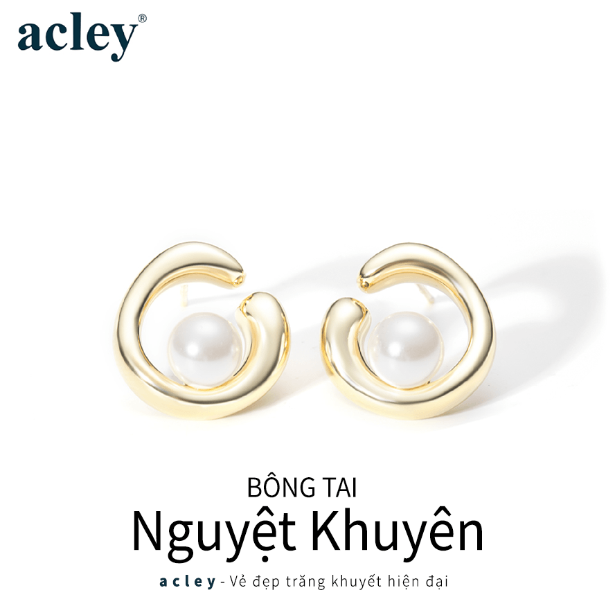 Bông tai Nguyệt Khuyên – Acley | Bạc S925 + Ngọc trai | YG10338I0Zb - Image 2