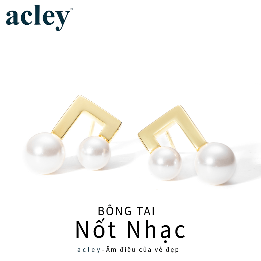 Bông tai Nốt Nhạc – Acley | Bạc S925 + Ngọc trai | YG11074I0Zd - Image 2
