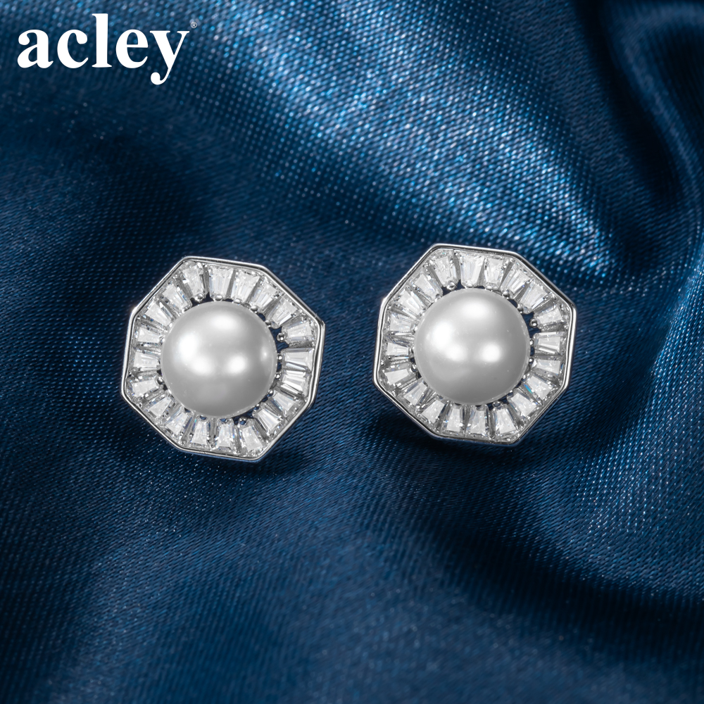 Bông tai Vũ Điệu – Acley | Bạc S925 + Ngọc trai + Đá CZ Zirconia | YG10725A8Zd - Image 5