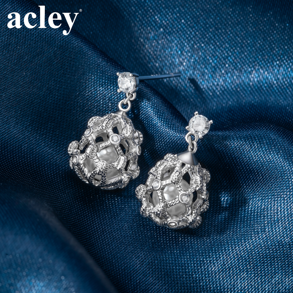 Bông tai Bảo Châu – Acley | Bạc S925 + Ngọc trai + Đá CZ Zirconia | YG07960A8Zb5 - Image 5