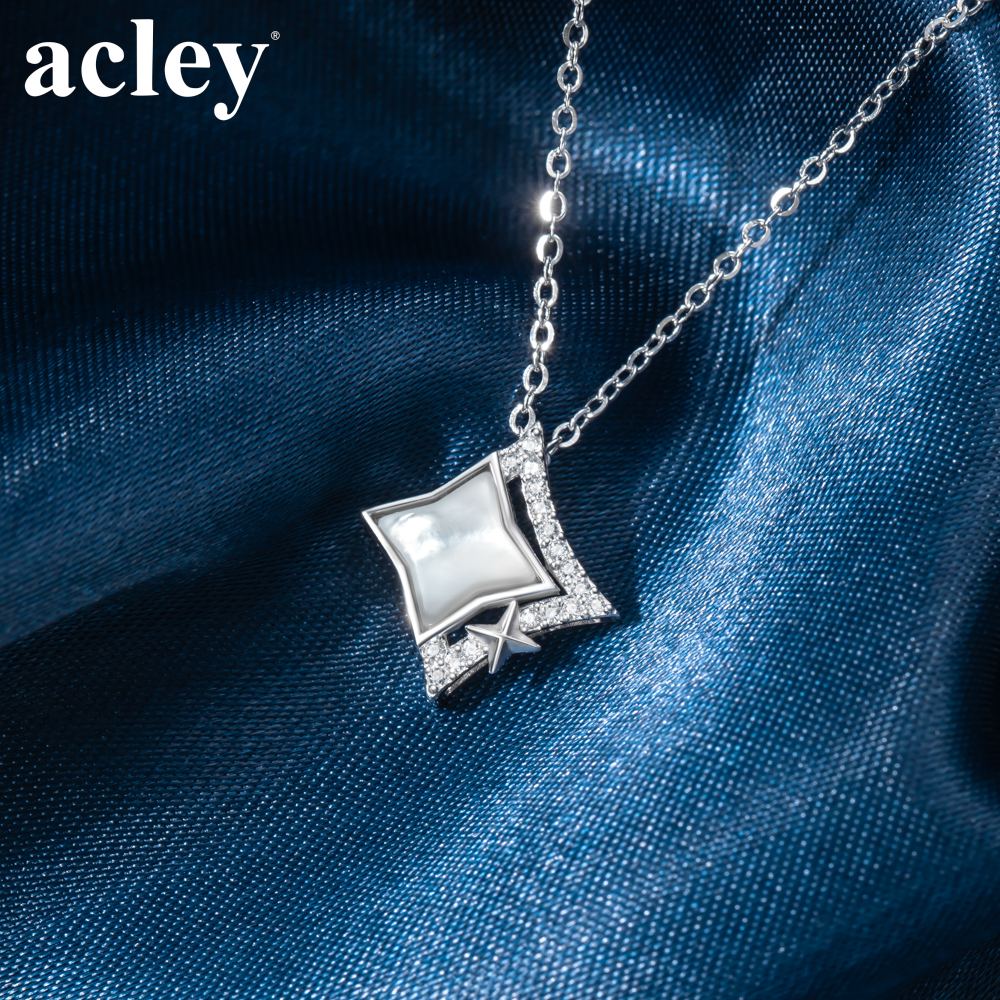 Dây chuyền Vũ Điệu Ngôi Sao – Acley | Bạc S925 + Xà cừ + Đá CZ Zirconia | KC-5106B - Image 5