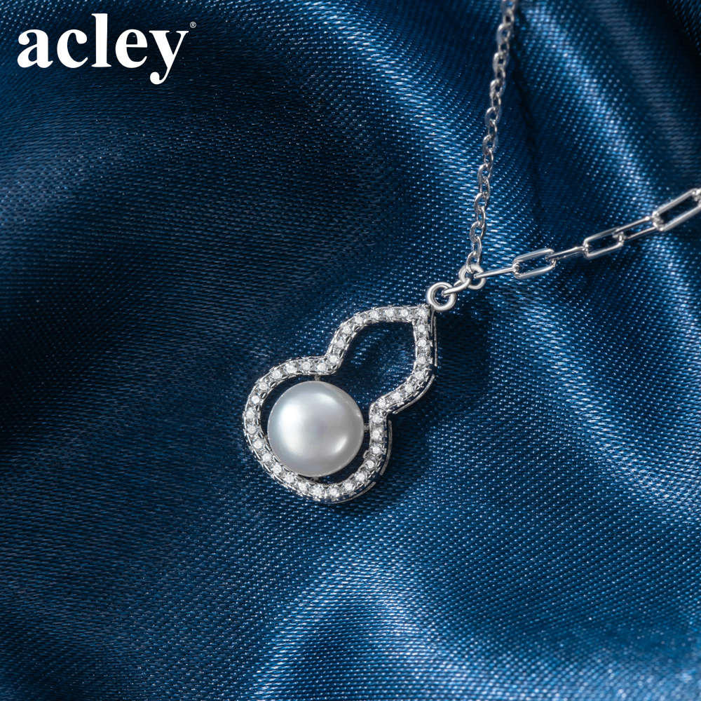 Dây chuyền Cát Tường – Acley | Bạc S925 + Ngọc trai + Đá CZ Zirconia | AYX-3858S - Image 5