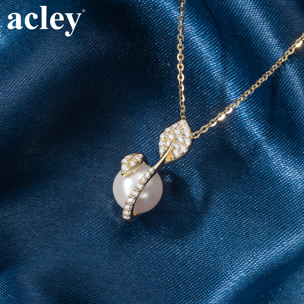 Dây chuyền Thanh Ngọc – Acley | Bạc S925 + Ngọc trai + Đá CZ Zirconia | YE05395I8Cb - Image 5