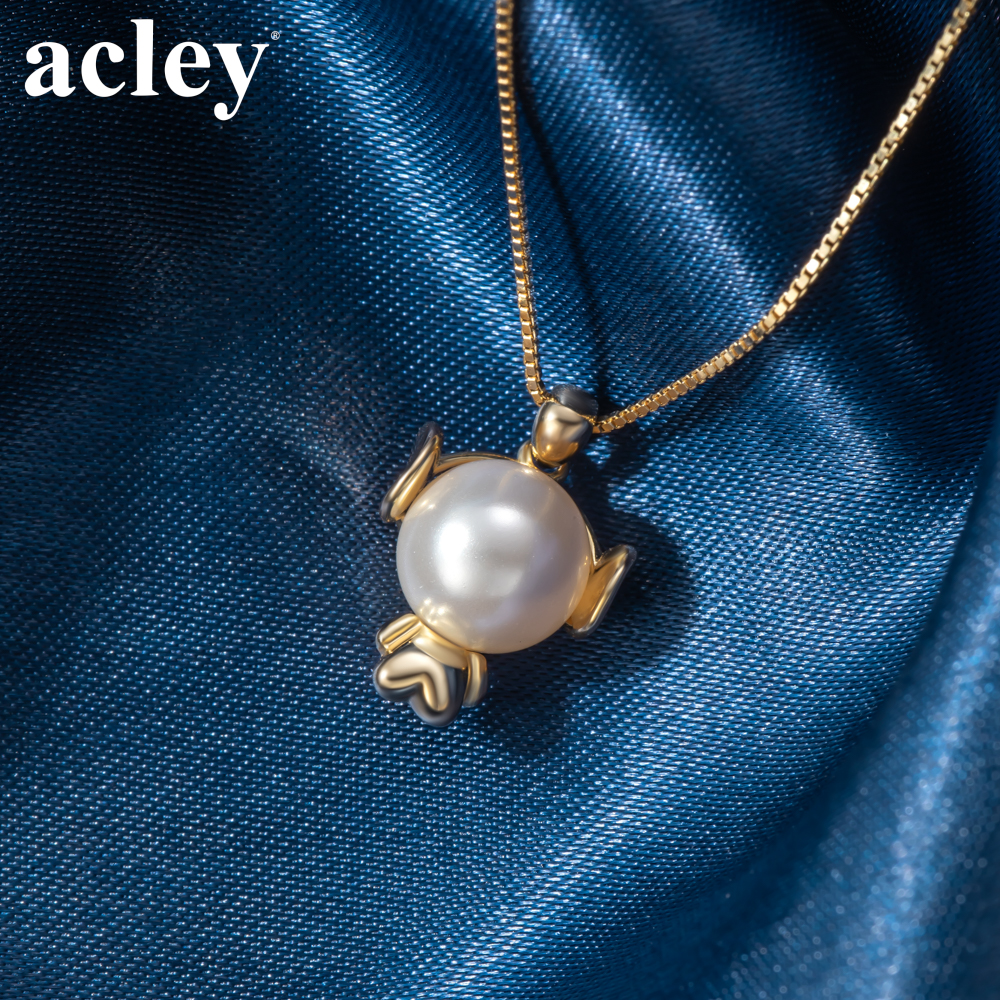 Dây chuyền Phi Hành Gia – Acley | Bạc S925 + Ngọc trai | YE03526 - Image 5