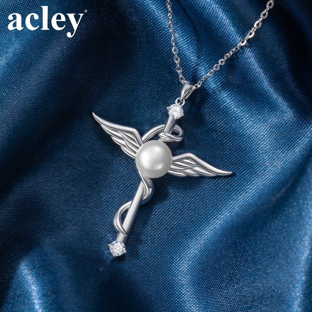Dây chuyền Ngọc Thánh Bảo Hộ – Acley | Bạc S925 + Ngọc trai | AYX-1369S - Image 5