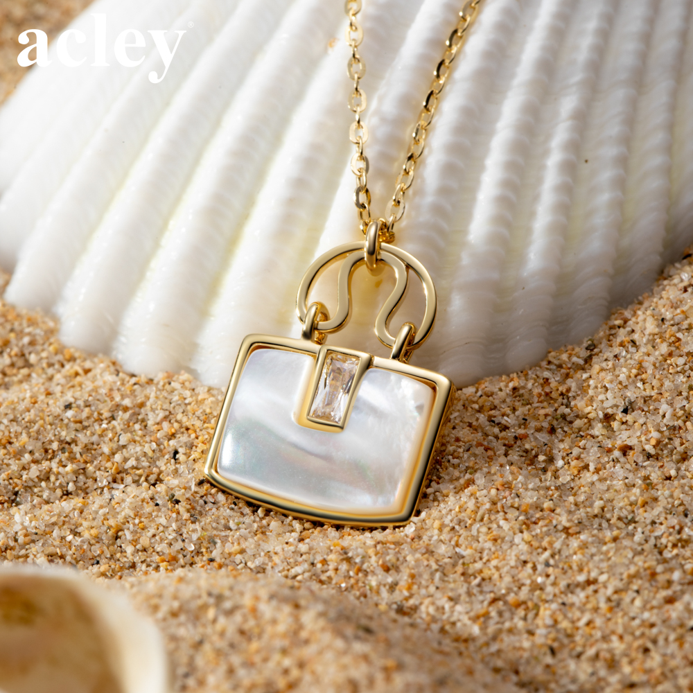 Dây chuyền Quyến Rũ Sang Trọng – Acley | Bạc S925 + Xà cừ + Đá CZ Zirconia | YE04086I8Cb5 - Image 5