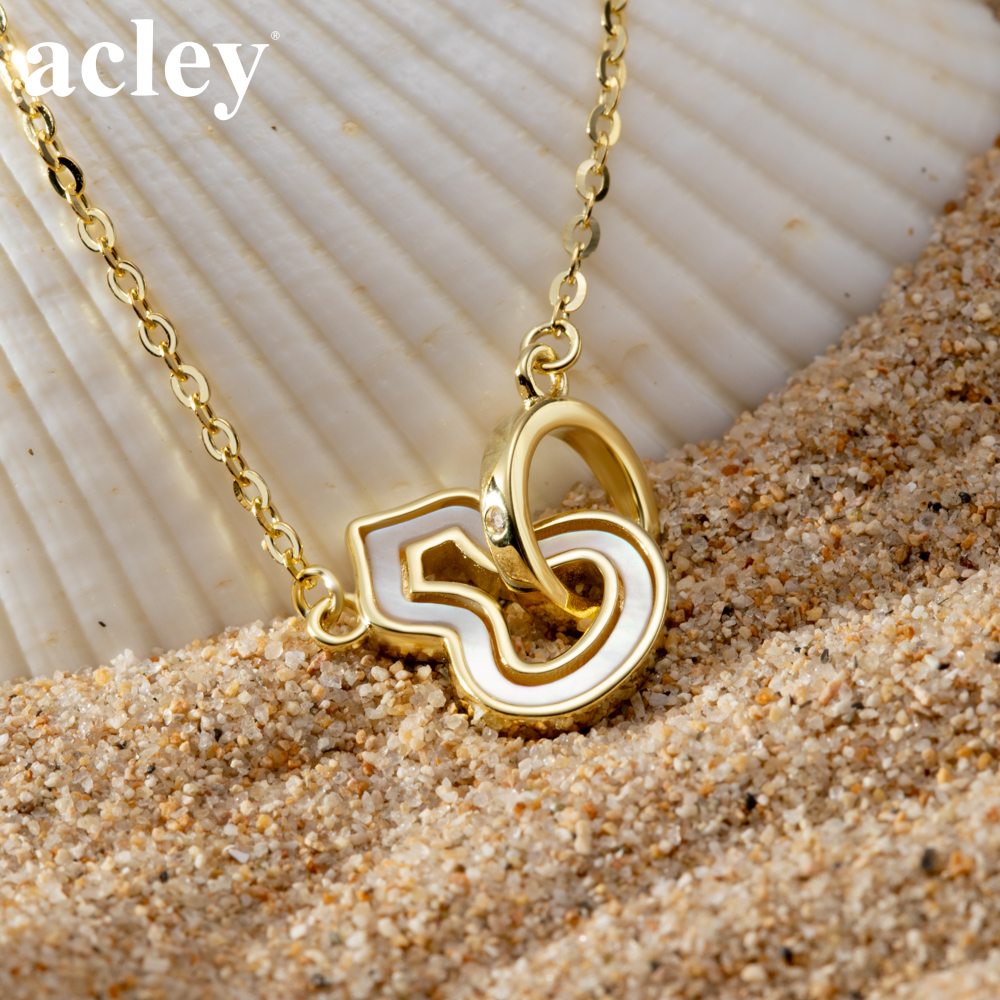Dây chuyền Hồ Lô – Acley | Bạc S925 + Vỏ sò trắng tự nhiên + Đá Zirconia | YE07365I0Cb - Image 5