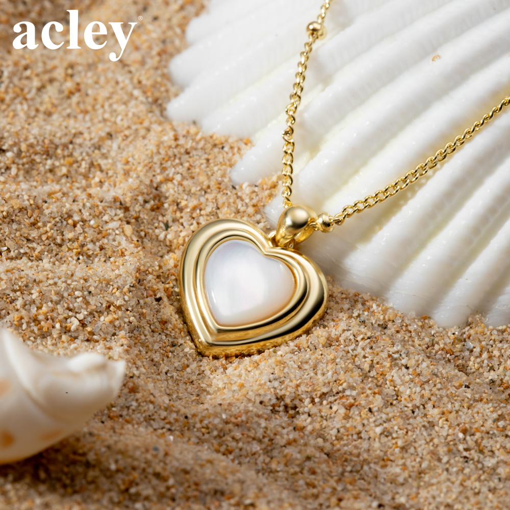 Dây chuyền Ái Ngọc – Acley | Bạc S925 + Xà cừ | YE05720I0Cb - Image 5