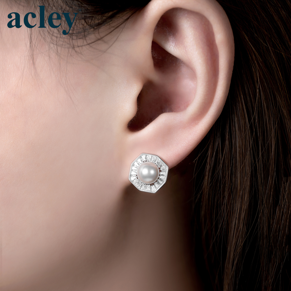 Bông tai Vũ Điệu – Acley | Bạc S925 + Ngọc trai + Đá CZ Zirconia | YG10725A8Zd - Image 4