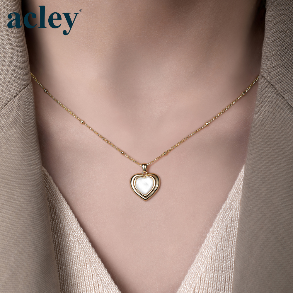 Dây chuyền Ái Ngọc – Acley | Bạc S925 + Xà cừ | YE05720I0Cb - Image 4