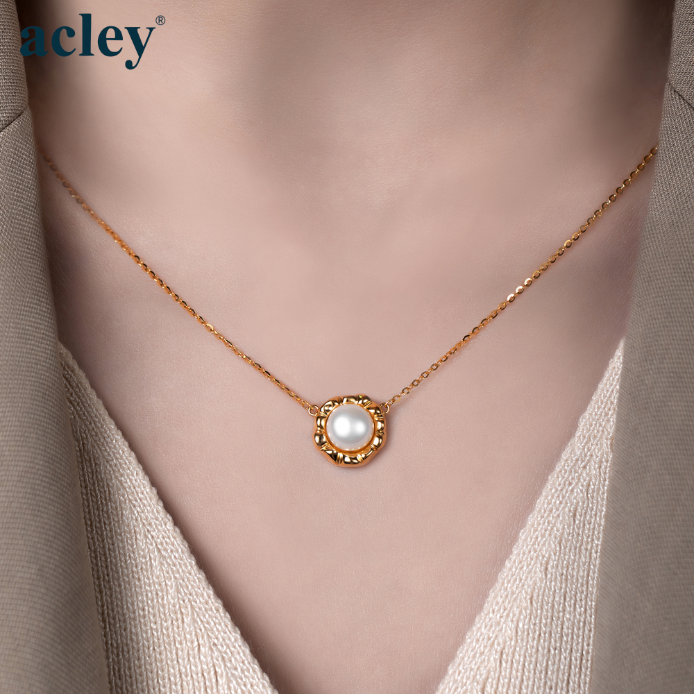 Dây chuyền Nam Pháp – Acley | Bạc S925 + Ngọc trai | YE05849C0Cb - Image 4