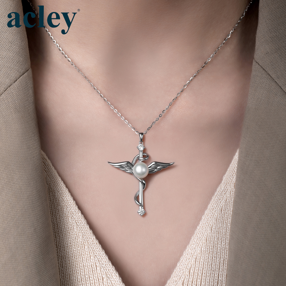 Dây chuyền Ngọc Thánh Bảo Hộ – Acley | Bạc S925 + Ngọc trai | AYX-1369S - Image 4
