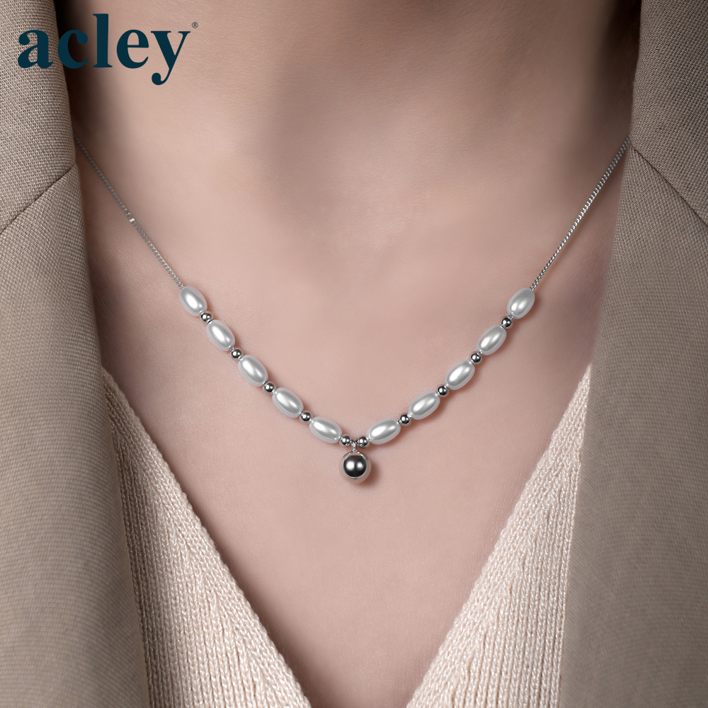 Dây chuyền Vẻ Đẹp Vĩnh Cửu – Acley | Bạc S925 + Ngọc trai | YE03563A8Cb4 - Image 4
