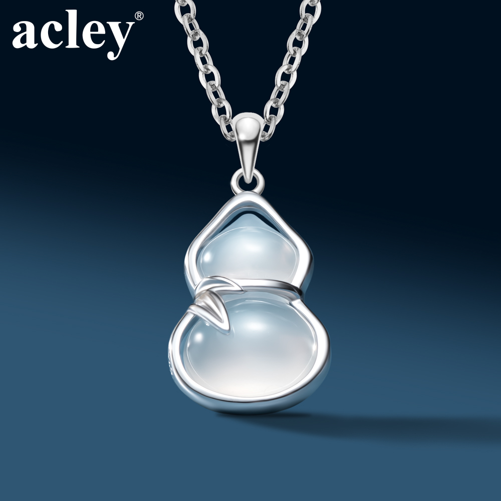 Dây chuyền Phúc Mãn Đường – Acley | Bạc S925 + Mã não trắng | YD-7539B - Image 5