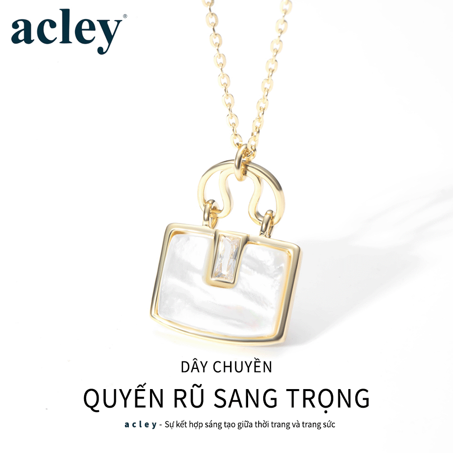 Dây chuyền Quyến Rũ Sang Trọng – Acley | Bạc S925 + Xà cừ + Đá CZ Zirconia | YE04086I8Cb5 - Image 2
