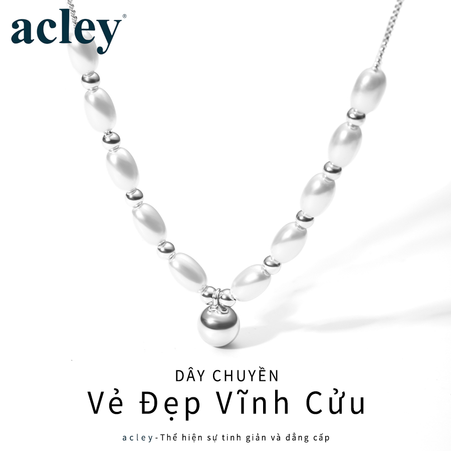 Dây chuyền Vẻ Đẹp Vĩnh Cửu – Acley | Bạc S925 + Ngọc trai | YE03563A8Cb4 - Image 2