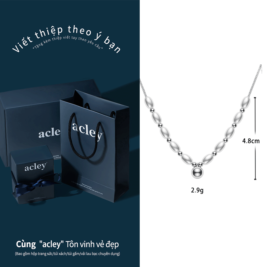Dây chuyền Vẻ Đẹp Vĩnh Cửu – Acley | Bạc S925 + Ngọc trai | YE03563A8Cb4 - Image 3