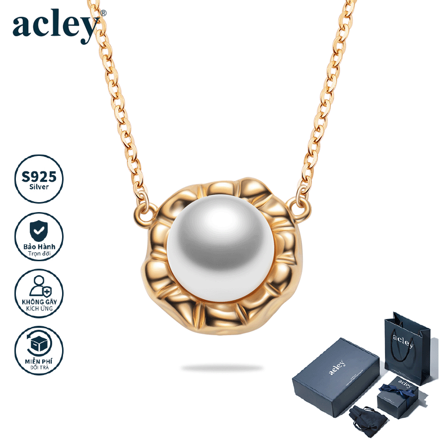 Dây chuyền Nam Pháp – Acley | Bạc S925 + Ngọc trai | YE05849C0Cb