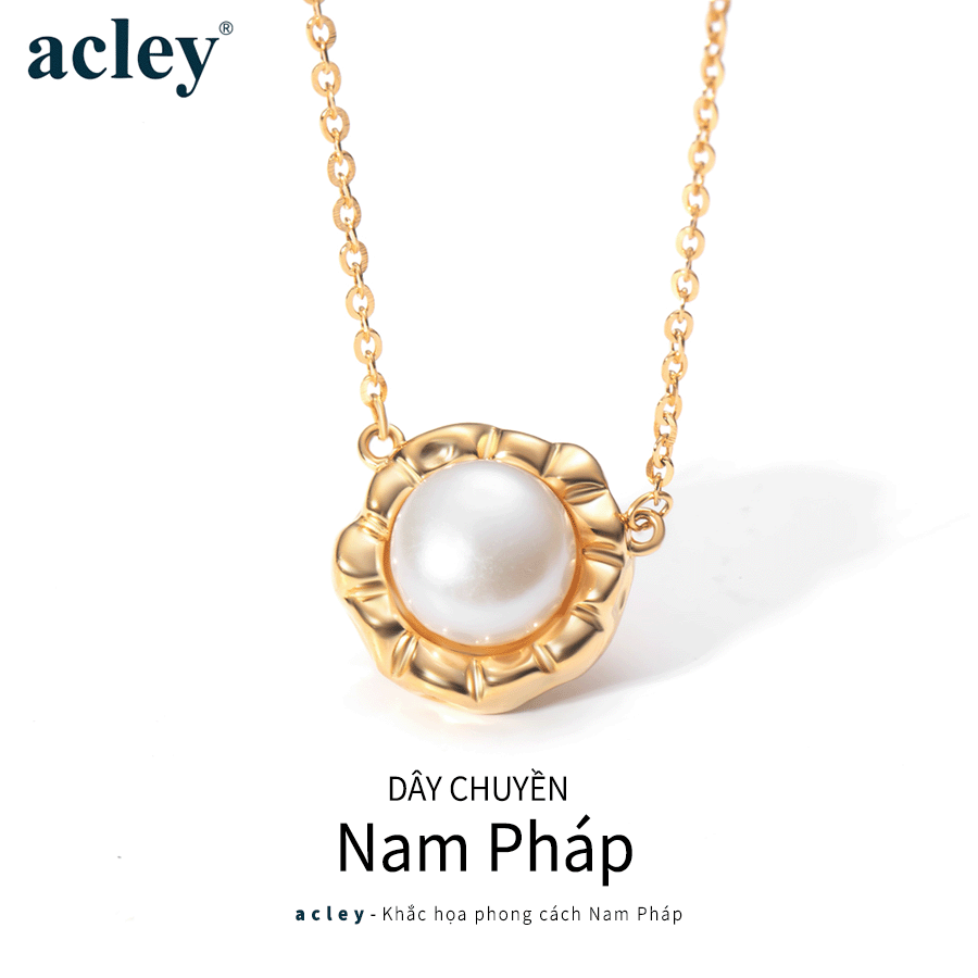 Dây chuyền Nam Pháp – Acley | Bạc S925 + Ngọc trai | YE05849C0Cb - Image 2